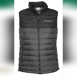 Columbia Mens White Out Omni-Heat Puffer Vest Size Medium